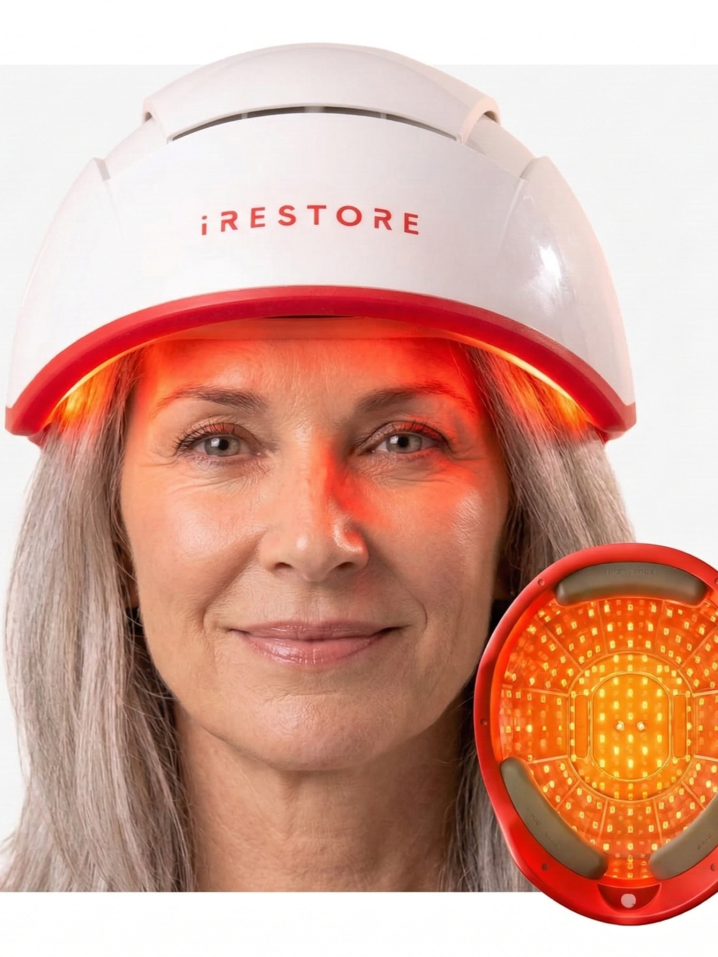 iRestore Professional Laser Red Light Therapy for Hair Growth System - FDA Cleared Hair Loss, Hair Thinning & Alopecia Treatment for Men & Women - 282 Lasers & LEDs