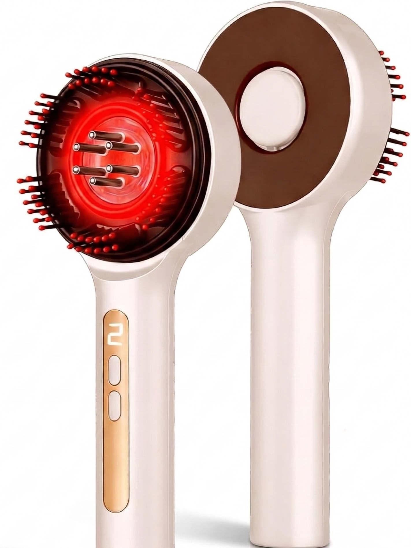 Electric Scalp Massager, 3-in-1 Hair Oil Applicator & Cordless Electric Head Massager, IPX7 Waterproof, Portable Scalp Brush for Home & Travel, White