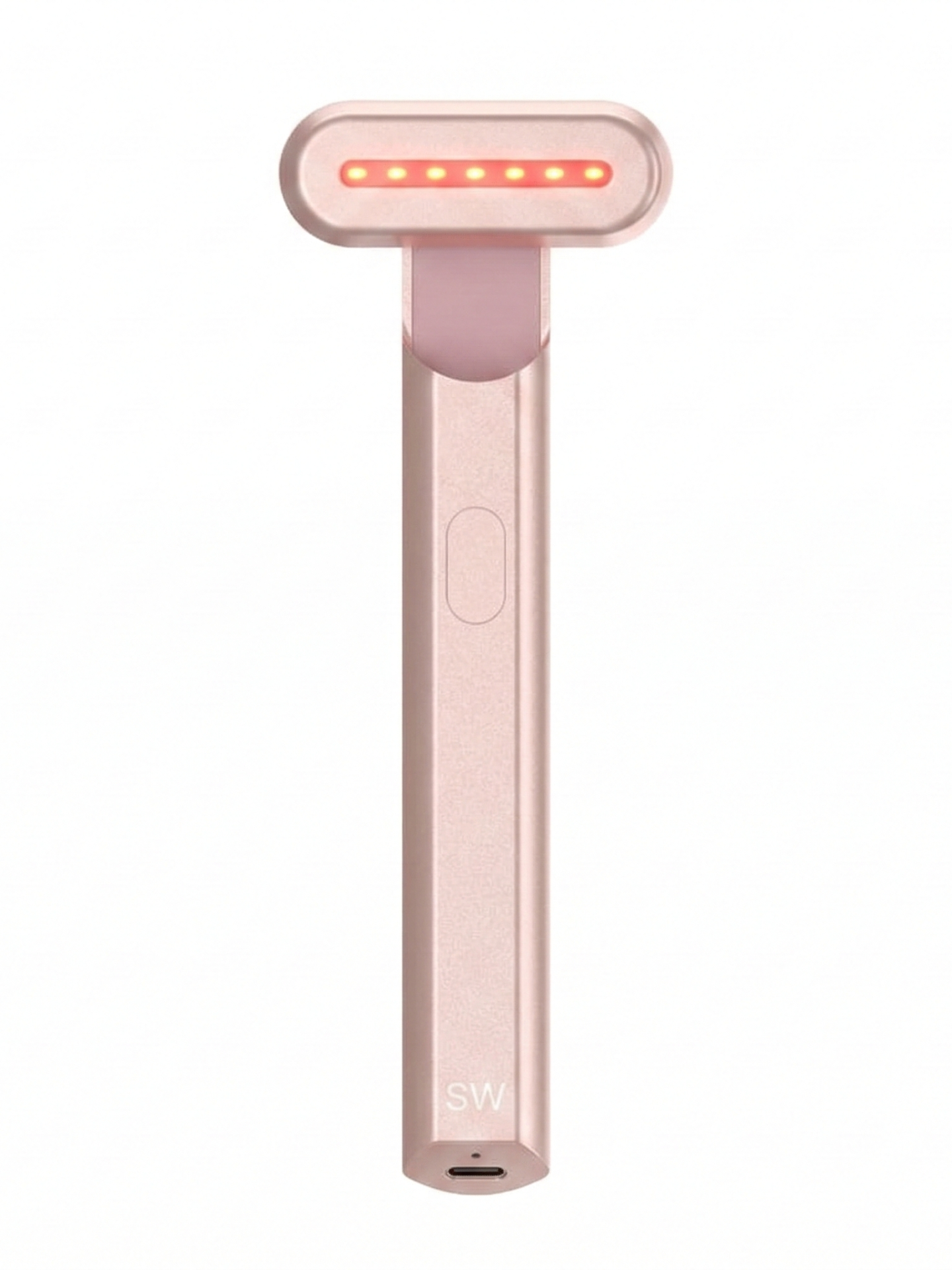 Solawave 4-in-1 Red Light Therapy Wand for Face & Neck | Beauty Device with Galvanic Current, Massager & Warmth | Anti-Aging, Wrinkle Reduction, Skin Tightening, Depuffing & Rejuvenation (Rose Gold)